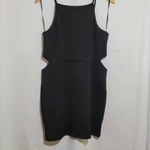 Topshop Sexy Black Dress - Cutout Sides